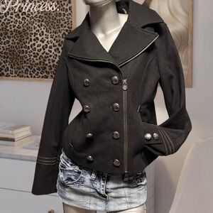 Guess Vintage Y2K Wool Moto Jacket